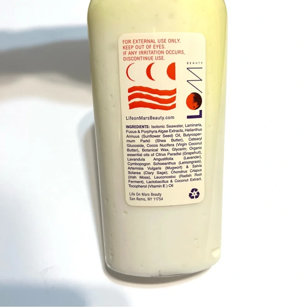 Life on Mars Hydra Moon Organic Body Moisturizer Grapefruit, Lavender, Vitamin E